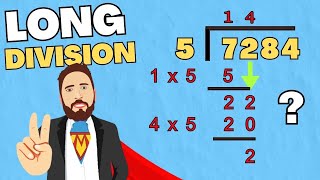 Long Division For Beginners  Step by Step [upl. by Peppi]