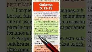 audiobiblia lecturabíblica videocristiano videoscristianos Gálatas 51315 libertad carne amor [upl. by Mallissa206]