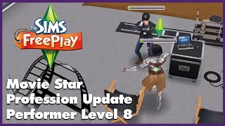 The Sims Freeplay Movie Star Profession Performer Level 8 [upl. by Mazur]