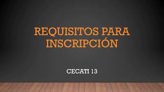 Requisitos para inscripción a cursos del CECATI 13 COYOACÁN [upl. by Eislel]