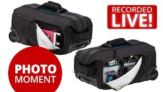 Live Unboxing Tenba Cinelux Roller 21  Rolling Gear Bag — PhotoJoseph’s Photo Moment 20170524 [upl. by Llohcin]