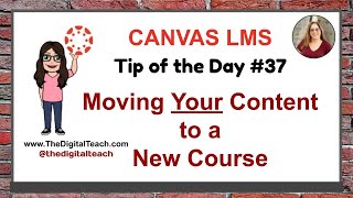 Canvas Tip of the Day 37 Copying Your Content [upl. by Aridan820]