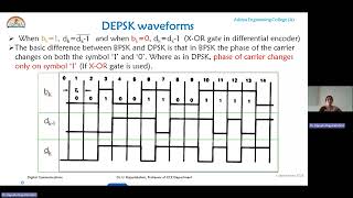 L14  DEPSK  Differentially Encoded Phase Shift Keying Transmitter and Receiver [upl. by Yrannav27]