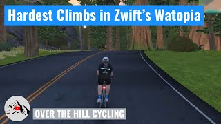 Zwift Watopia Climbs Which is Hardest [upl. by Acnoib]