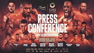 ANTHONY JOSHUA VS OTTO WALLIN amp DEONTAY WILDER VS JOSEPH PARKER LAUNCH PRESS CONFERENCE LIVESTREAM [upl. by Rramel]