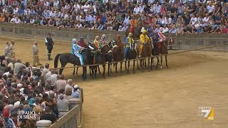 🐎 Palio di Siena 2 Luglio 2023 Selva  diretta La7 📺 Telecronaca Pierluigi Pardo 🎙️ [upl. by Wileen]