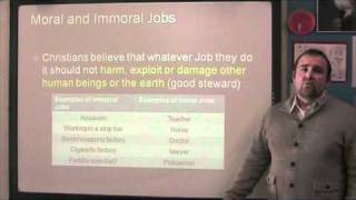 Unit B603 GCSE OCR Poverty and Wealth Revision Explanation of moral And immoral Jobs [upl. by Aelegna]