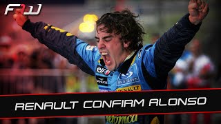 F1 News Renault Sign Fernando Alonso [upl. by Earaj]