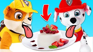 Panna cotta per i cuccioli Paw Patrol Giochi di cucina italiana per bambini con Play Doh [upl. by Alleras856]