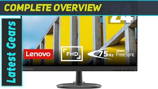 Lenovo D2420 Monitor Review 238quot LCD 75Hz Refresh Rate Low Blue Light Certified [upl. by Cynthla]