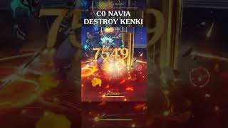 HOW C0 NAVIA RERUN DESTROY KENKI [upl. by Suolkcin]