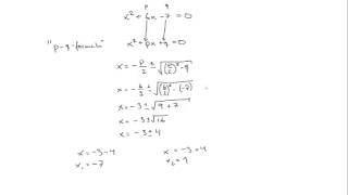 Matematik 2b Andragradsekvationer del 2 [upl. by Elbring]