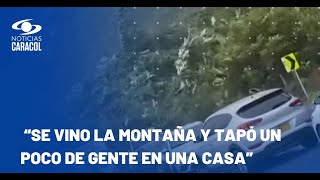 Impresionante video del momento del fatídico derrumbe en vía Quibdó  Medellín [upl. by Eelirol663]