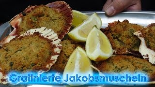 214 Gratinierte Jakobsmuscheln  mediterraner Klassiker der Sonderklasse  so schmeckt Italien [upl. by Karita60]