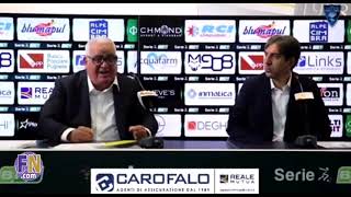 Corvino e una conferenza stampa di fuoco contro Contini dopo i fatti di LecceVicenza [upl. by Nerty]