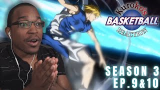 EVEN KUROKO  Kuroko no Basket S3 Ep 9 and 10 REACTION [upl. by Joshuah23]