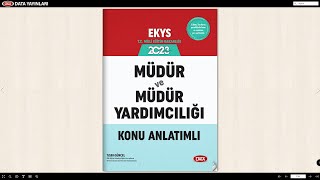 2023 MEB EKYS Müdür ve Müdür Yardımcılığı Konu Anlatımlı [upl. by Nawoj170]