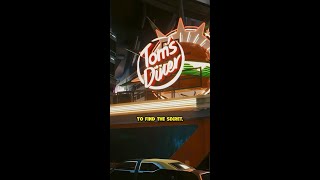 This Hidden Secret You Missed at Toms Diner in Cyberpunk cyberpunk2077 [upl. by Hola466]