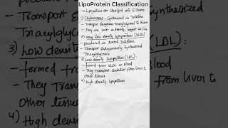 Lipoprotein Classification  Classification of Lipoproteins  Lipoproteins Biochemistry shorts [upl. by Evy]