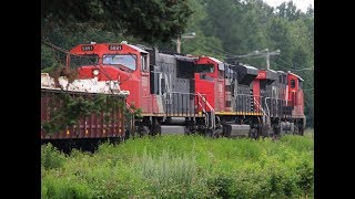 CN 368 CN 2975 8102 5691 StPaulin 19 Jul 17 150Cars [upl. by Gilman]