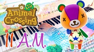 11AM ANIMAL CROSSING New Leaf  Piano cover w Sheet music [upl. by Fujio746]