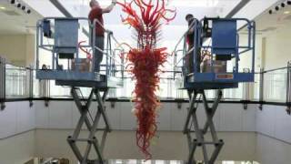 Timelapse Chihuly Chandelier Installation [upl. by Marten]