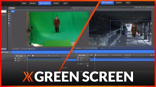 Green screen basics in HitFilm [upl. by Laeynad841]