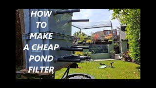 How To Make a Cheap Pond Filter Box  Trickle Filter [upl. by Ecinom]