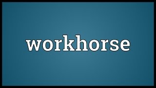 Workhorse Meaning [upl. by Adnelg]