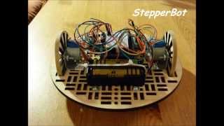 StepperBot 28BYJ48 Stepper Motors UNL2003 driver and Arduino Uno [upl. by Elbart]