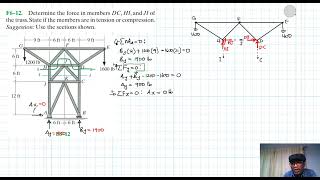 F6–12 Structural Analysis Chapter 6 Hibbeler Statics Benam Academy [upl. by Anihs9]