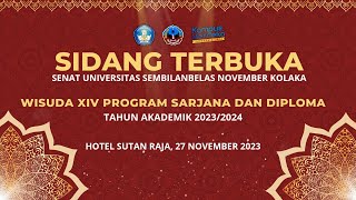 LIVE SESI II SIDANG TERBUKA SENAT UNIVERSITAS SEMBILANBELAS NOVEMBER KOLAKA  AKADEMIK 20232024 [upl. by Romanas296]