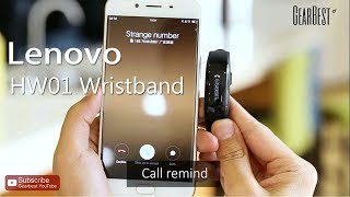 Lenovo HW01 Smart Wristband  Gearbestcom [upl. by Lagas484]