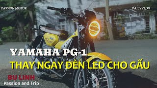 Thay 4 mã đầu đèn Led Tun lên ngay cho Yamaha PG1 liền tay  BU LINH [upl. by Horne]