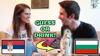 Bulgarian vs Serbian  Guess The Word Or Drink [upl. by Enyawal]