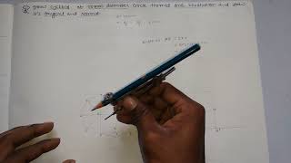 Draw cycloid of 50mm diameter circle formed one revolutionand draw its tangent and normal Lec04 [upl. by Michaeline]