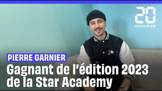 Star Academy  On a rencontré Pierre Garnier le grand gagnant [upl. by Trefor817]