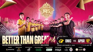 LIVE  GRAND FINALS  M5 World Championship  PH [upl. by Jamnes493]