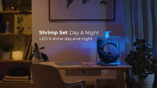 Aquael Shrimp Set Day amp Night  LED it shine day amp night EN [upl. by Acnaib64]