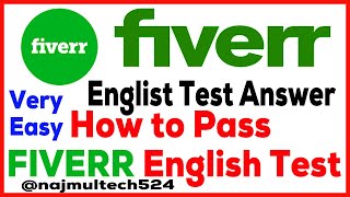 How to pass fiver english test how to pass fiverr english test 2024how to pass fiverr english test [upl. by Biddick835]