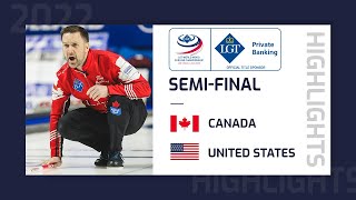 Canada v United States  Highlights  LGT World Mens Curling Championship 2022 [upl. by Setarcos832]