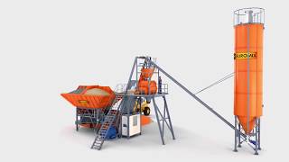 Ready mix concrete plant animation [upl. by Anigar]