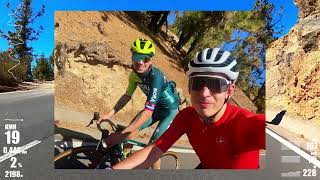 Riding last kms of Teide with Primoz Roglic BoraHansgrohe 20240206 [upl. by Sayre458]