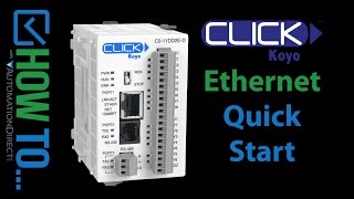 CLICK Ethernet PLC  Quick Start at AutomationDirect [upl. by Albertina]