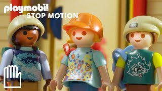 PLAYMO High  Episode 1  Off to school  PLAYMOBIL [upl. by Howzell]