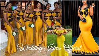 Bridesmaid DressesMaid Of Honour Styles 2021 Epd 6 latestyellowbridesmaid dresses [upl. by Tereb]