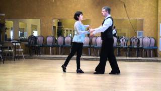 Hustle Lesson 2 Underarm Pass Couple [upl. by Rednal]