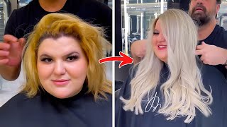 Most Extreme Hair Coloring amp Extension Transformation [upl. by Ennovi]