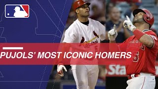 Albert Pujols Iconic home runs from every year of his career [upl. by Alyahsal]