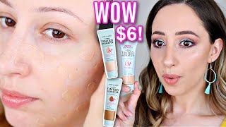 BEST Skin Tint Wet N Wild Bare Focus Tinted Hydrator Tinted Skin Veil Review  Wear Test  DRY SKIN [upl. by Aniwde545]